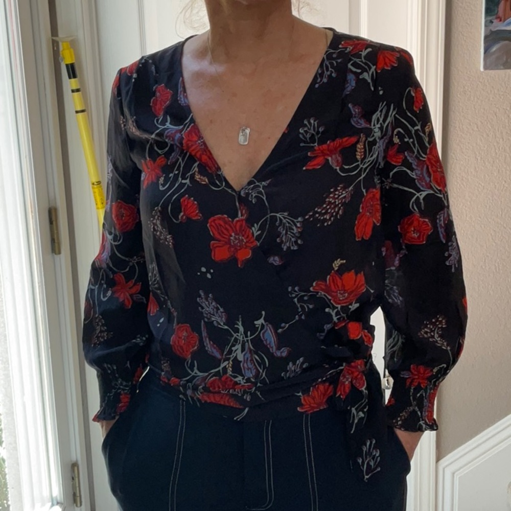 Wrap Front Blouse